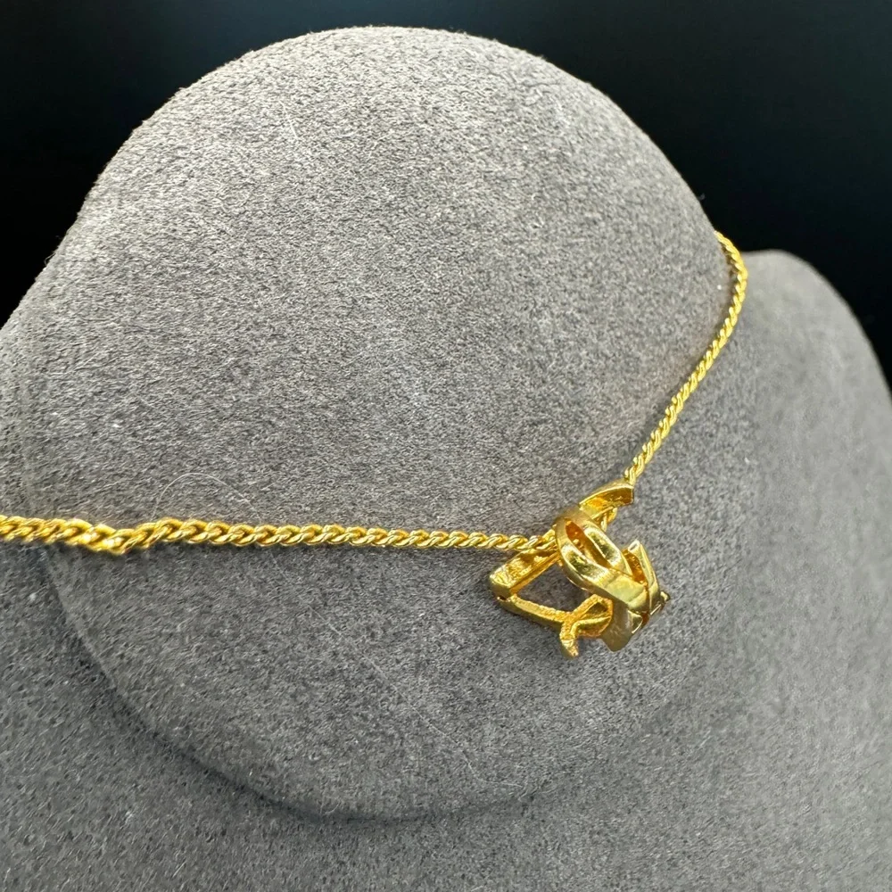 LOT 1080 18K gold plated YSL bracelet